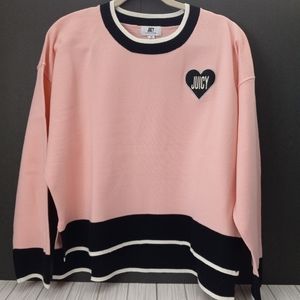 Juicy Couture Colorblock Crew Neck Pullover Sweater